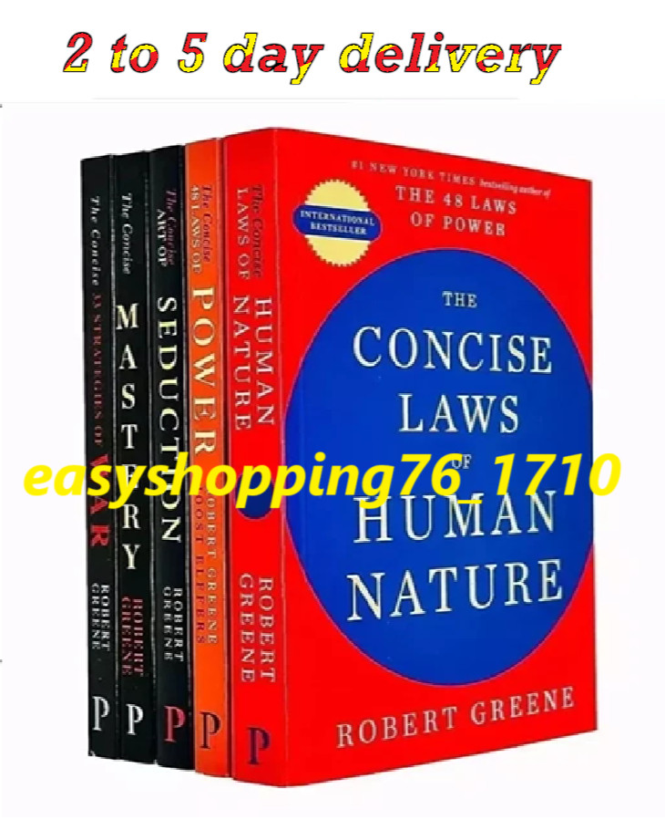 The Concise ROBERT GREENE 5 BOOK SET PAPERBACK SMALL SIZE FREE SHIP USA ITEM....