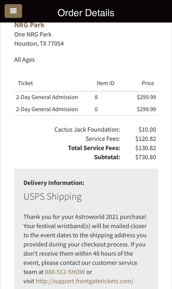 astroworld tickets