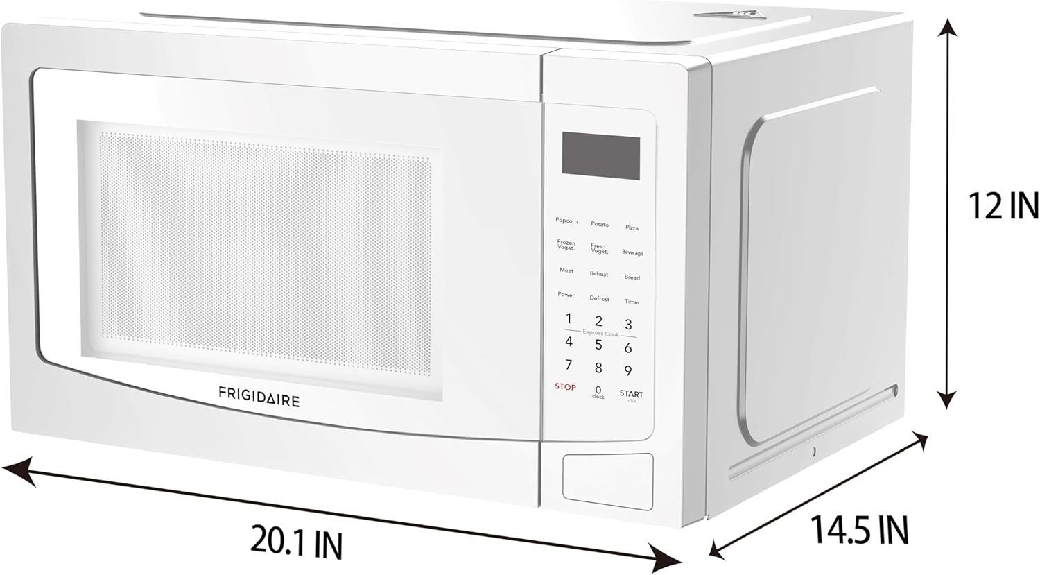 Frigidaire 1.1 Cu. Ft. 1000W Countertop Microwave (White)