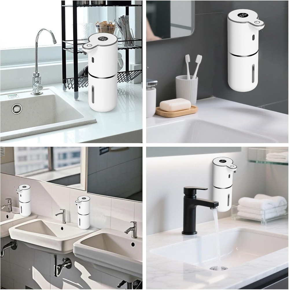 Automatic Liquid Soap Dispenser Touchless, USB Rechargeable Smart Soap Dispenser