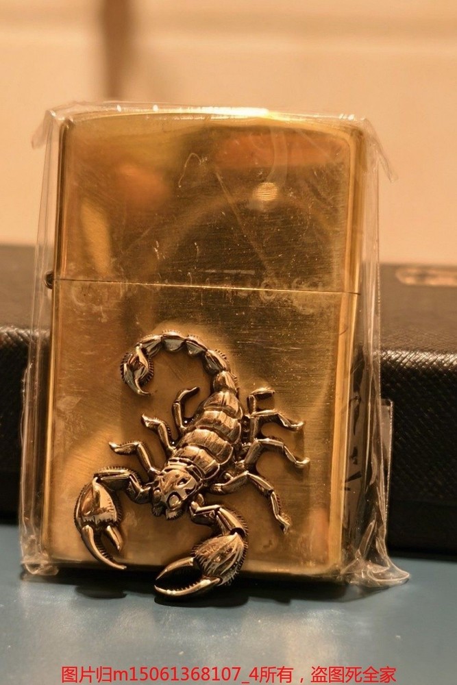 Brass Scorpion Emblem Patch for Lighter DIY Decoration Accessory