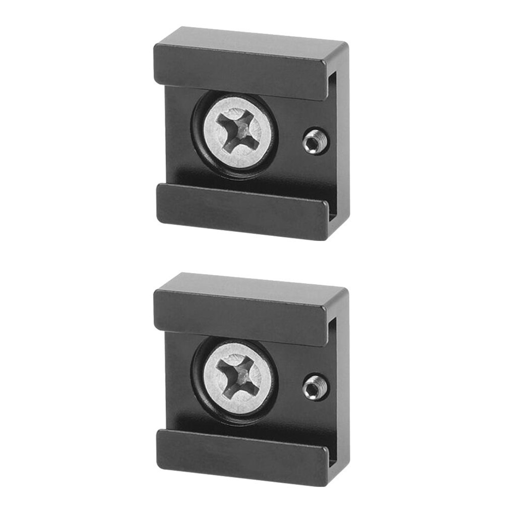 2 Pcs Flash Cold Shoe Mount Aluminum Alloy Bracket Camera Adapter