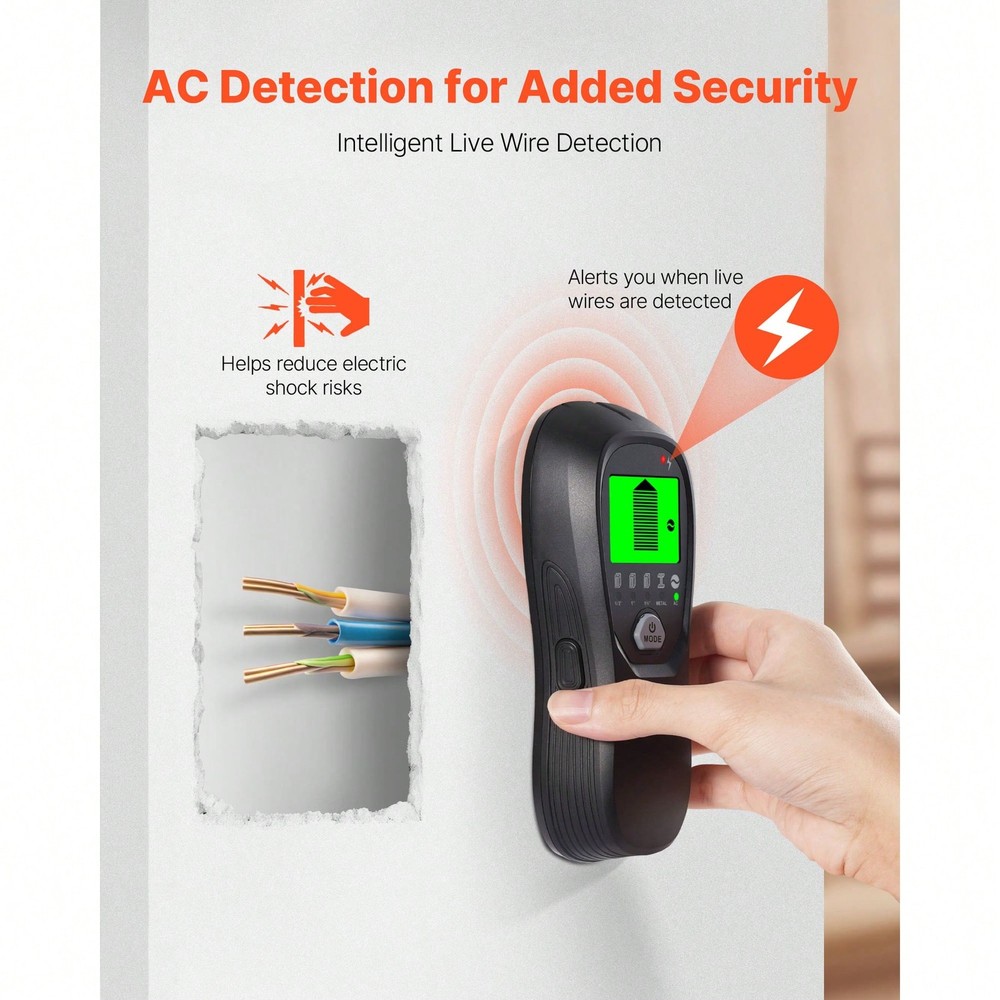 Stud Finder Wall Scanner,5 In 1, Electronic Wall Stud Detector With Smart Sensor
