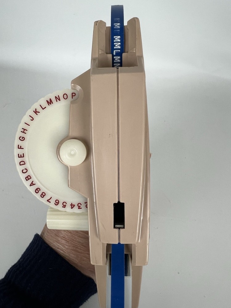 Vintage Dymo Embossed Label Maker Beige