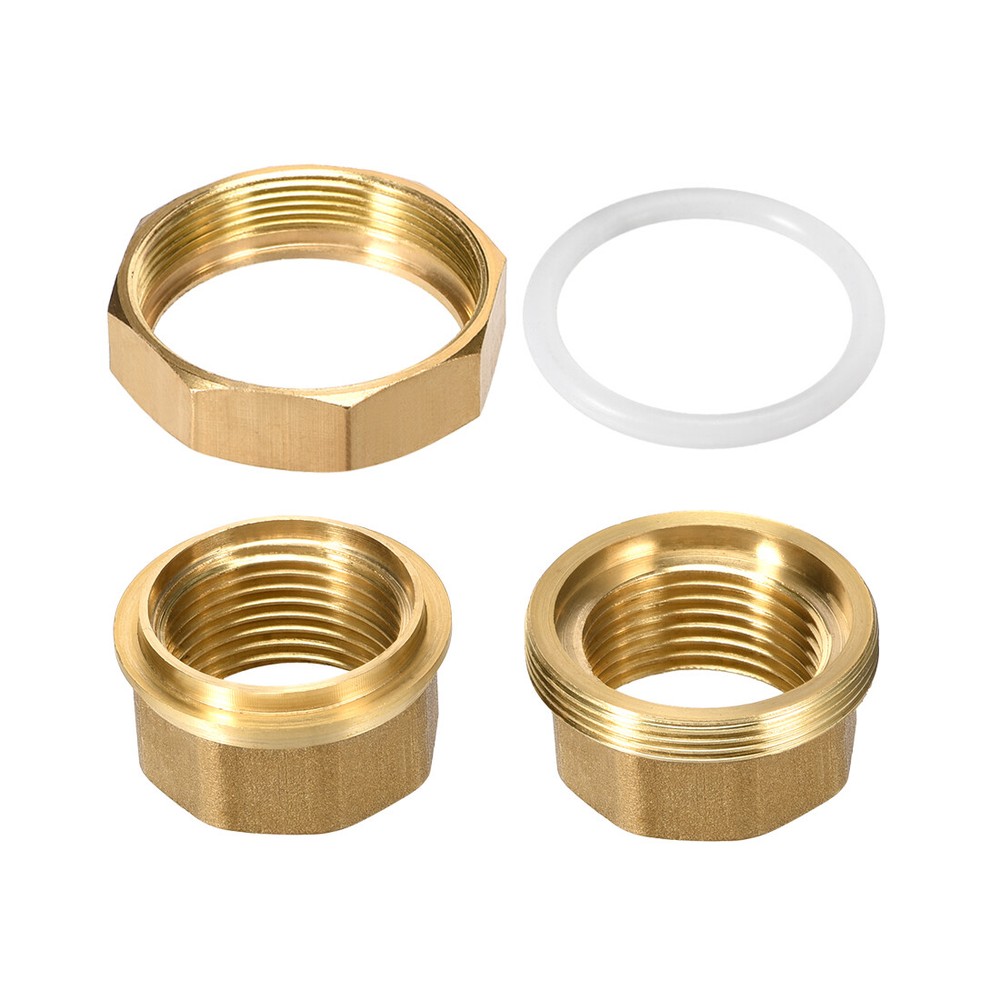 Brass Pipe Union Connector Coupling 1PT Fitting with Female Threaded Connects