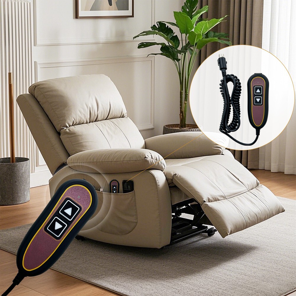 2 Button 5 Pin Remote Hand Control Power Recline Lift Chair Replacement with USB