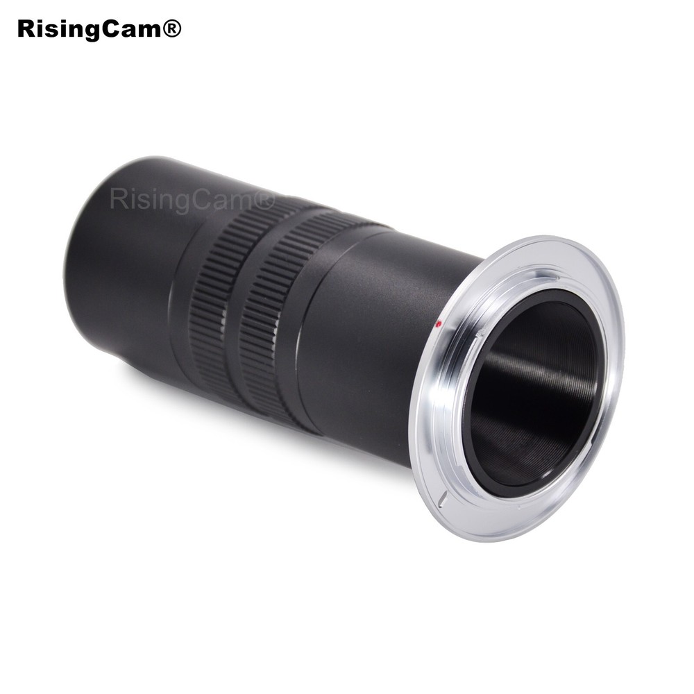 Focusable F mount to C mount microscope adapter compatible for Nikon DSLR Camera
