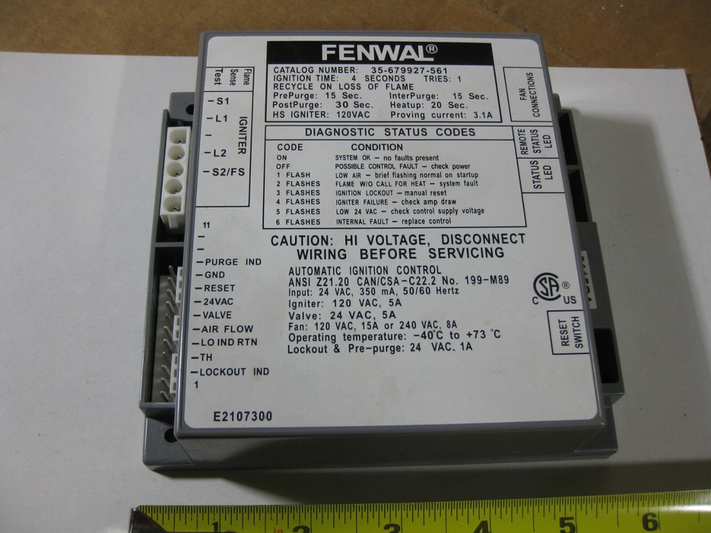 Fenwal 35-679927-561 Ignition Control Module