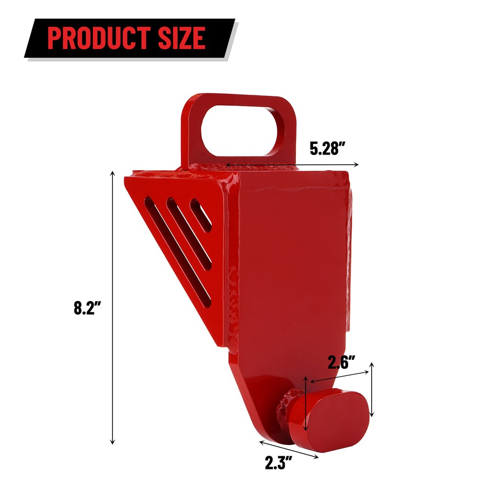 Shipping Container Jack Lug, with Handle, Red Jack Leveling Attachment 74000lbs