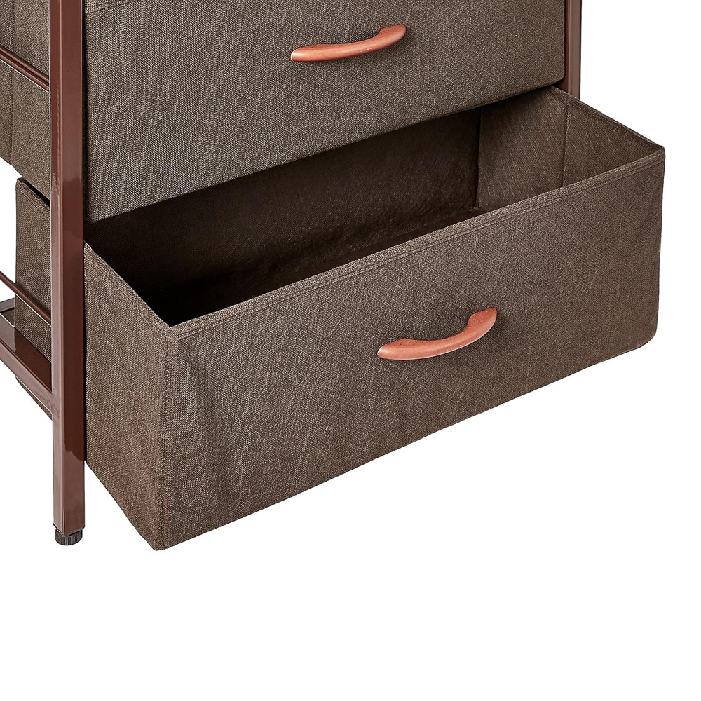 Foldable 4 Drawers Storage Organizer Unit, Saving Space, Easy Assembly, Vertical