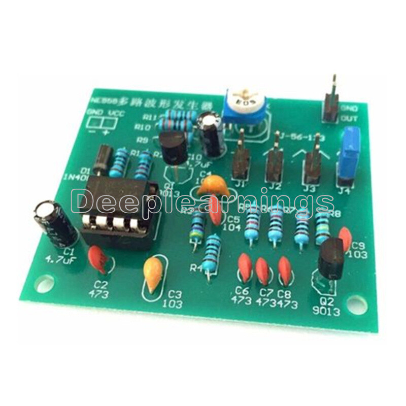 DIY Kits Multi-Channel NE555 Waveform Generator Module Sine Triangle Square Wave