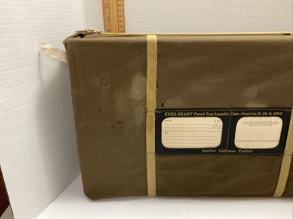 VINTAGE WWII EVER READY PARCEL POST LAUNDRY CASE 1932 ChiPenco 1878118 PRODUCT