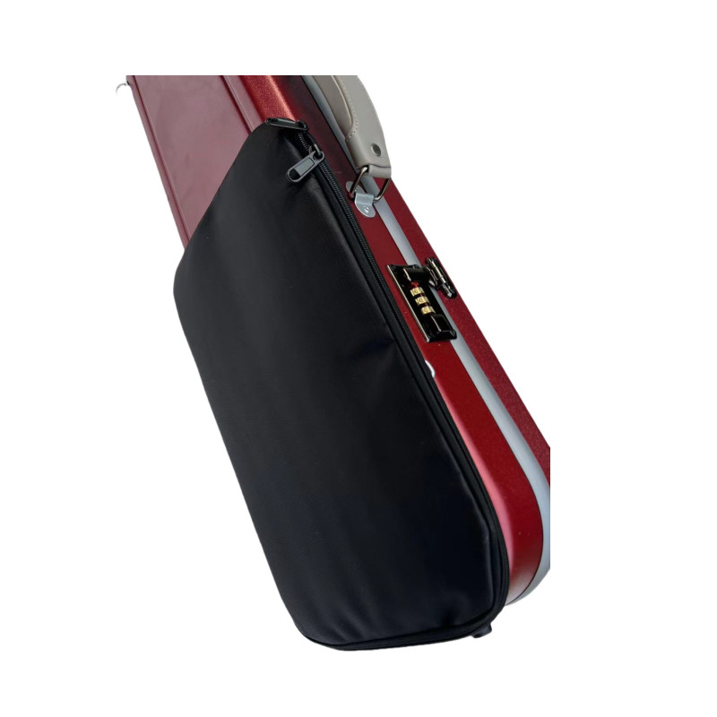 High-grade 4/4 Violin Case Abrazine dark red Compound material, with coded lock
