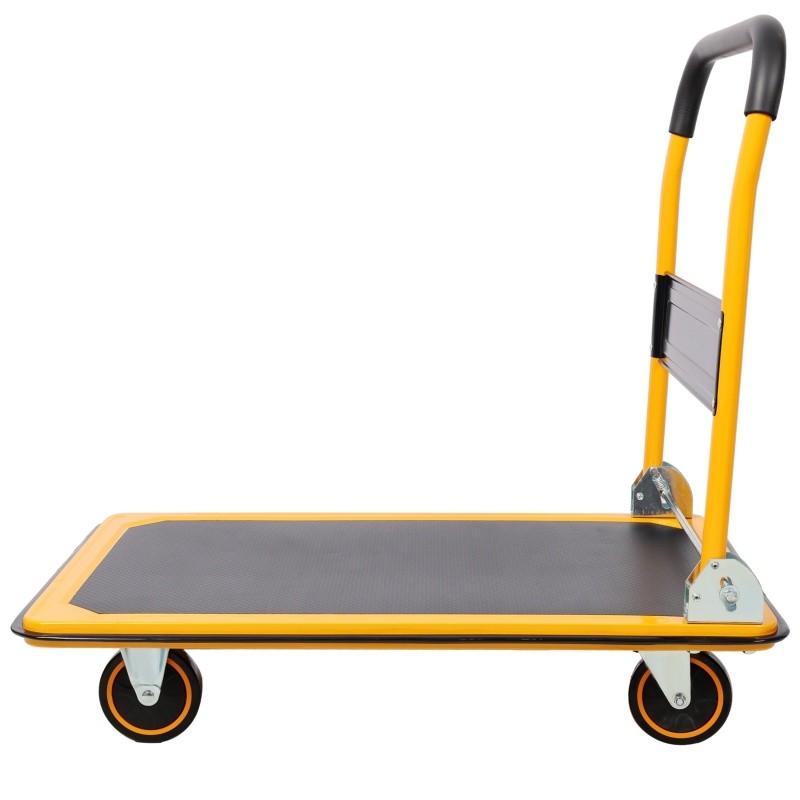 330 lb Platform Truck Push Dolly Hand Flatbed Cart Steel 28.7"x18.8" Heavy Duty