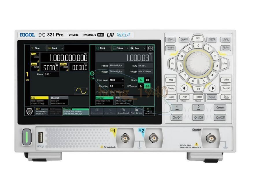 ONE NEW Rigol DG821 Pro Function/Arbitrary Waveform Generator 1 Channel 25 MHz