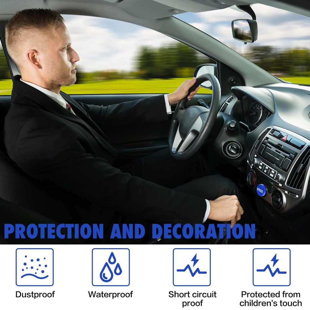 Cigarette Lighter Cover 3 Pcs, FIRE MISSILE EJECT NITROUS