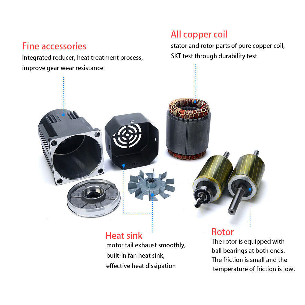 AC Gear Motor Electric & Variable Speed Reduction Controller 135RPM Torque NEW