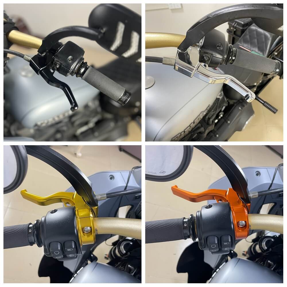Easy Pull Clutch & Brake Levers For Harley Dyna Street Bob FXDB Low Rider 96-17