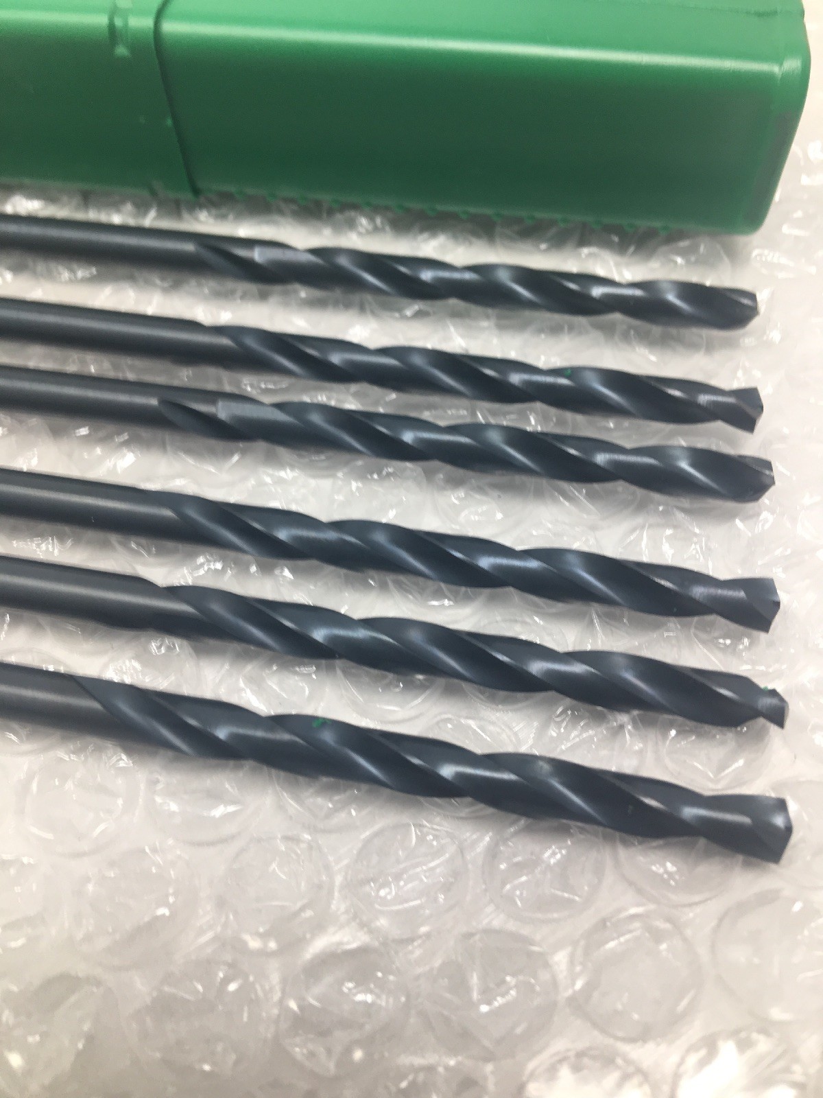 (6) PTD 13/64" Extra Long 12" Length Aircraft Extension Drill Bits, Black Oxide