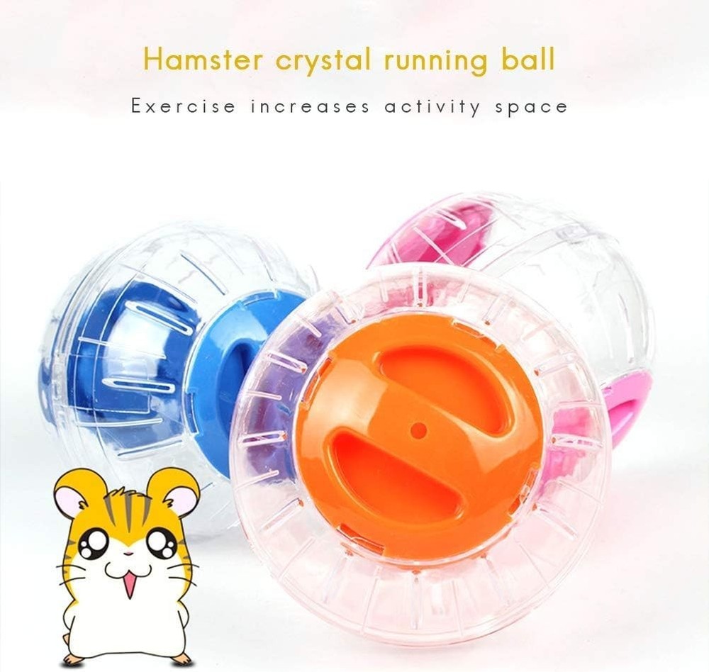 Cute 4.72-Inch Hamster Crystal Ball - Interactive Exercise Wheel for Tiny Breeds