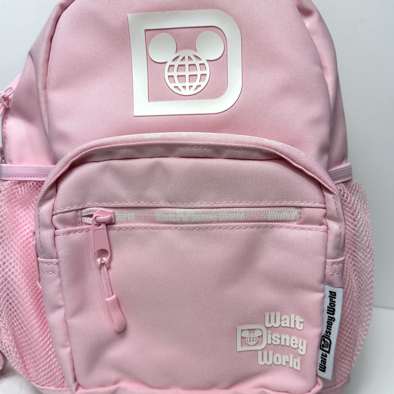 Disney Parks Walt Disney World Logo Backpack Medium 13" Pink Shoulder Bag