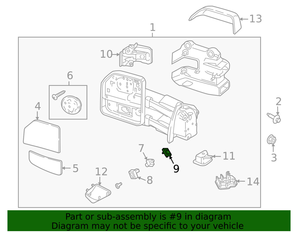 Genuine Ford Inner Bracket ML3Z-19H421-E