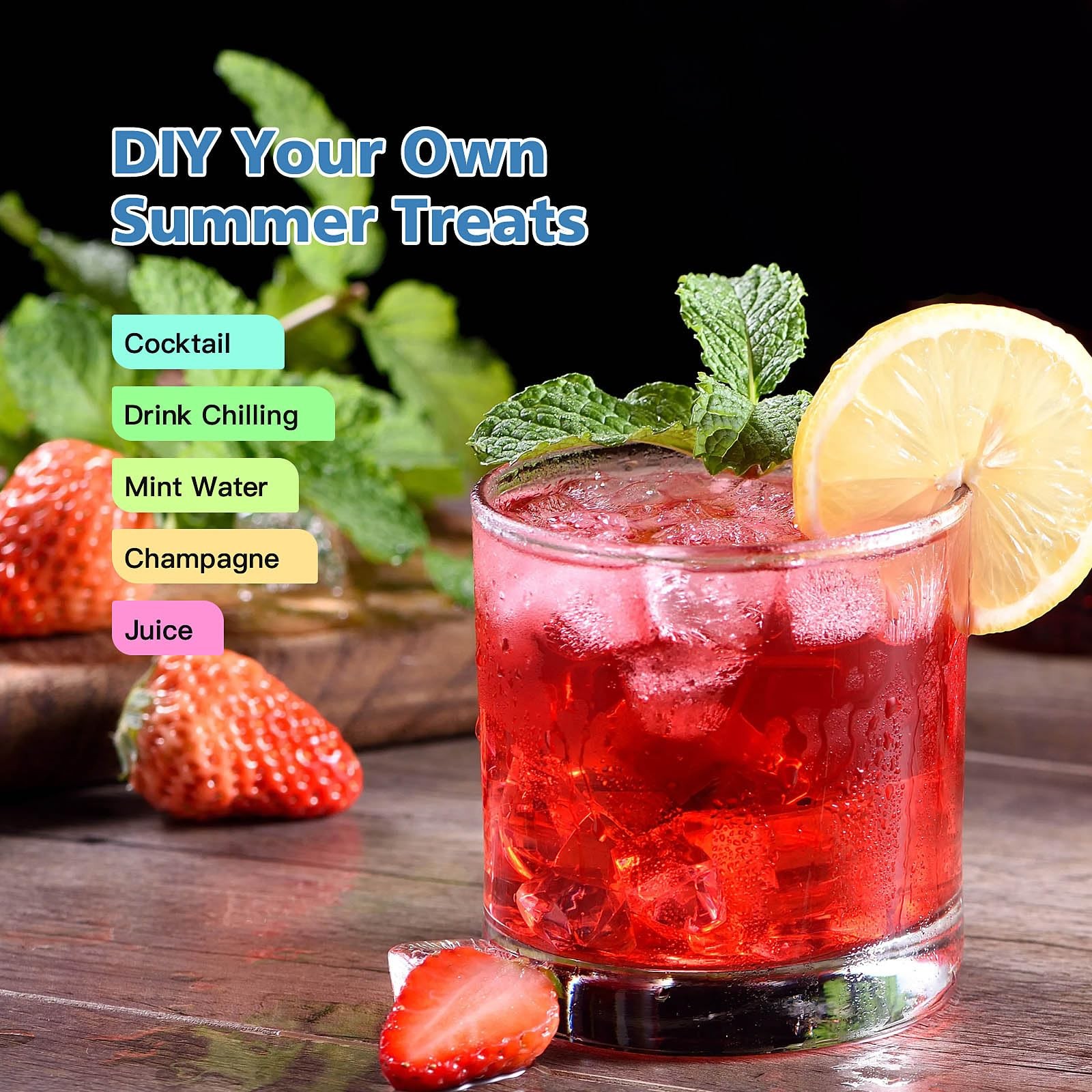 2 Pack Silicone Ice Cube Trays with Lid, 37 Grid Small Ice Cube Molds