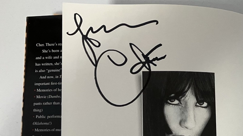 CHER SIGNED/AUTOGRAPHED THE FIRST TIME BOOK WITH COA