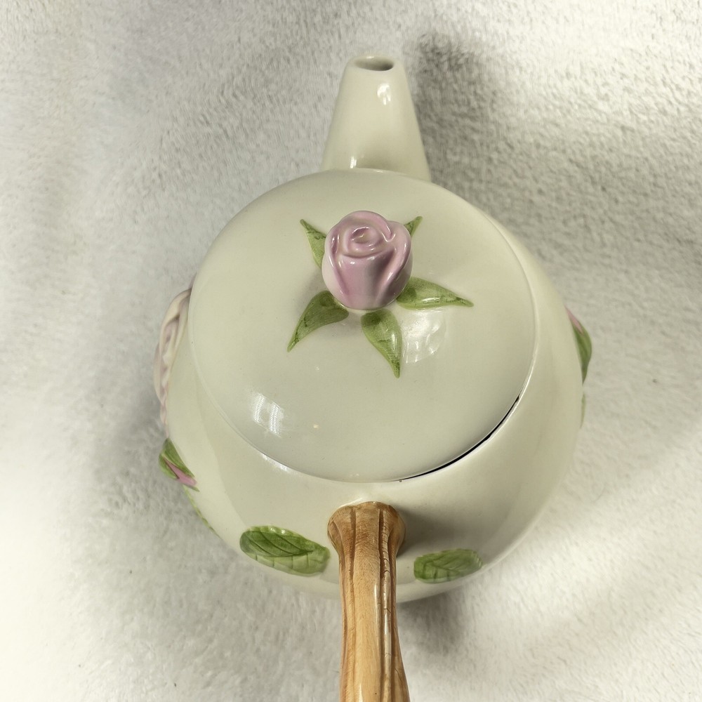 A Telaflora Gift Pink Rose Tea Pot
