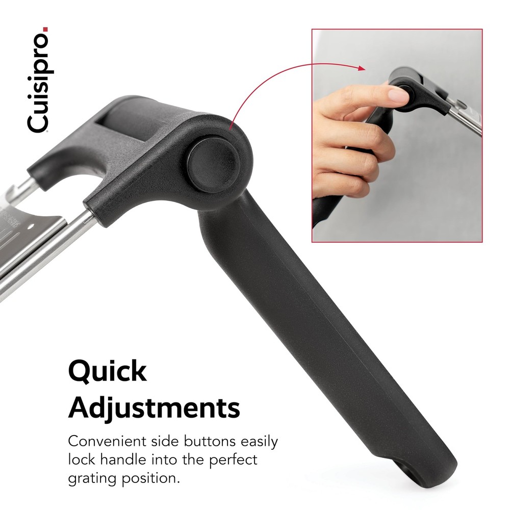 Surface Glide Technology Stainless Steel Folding Handle Grater Coarse