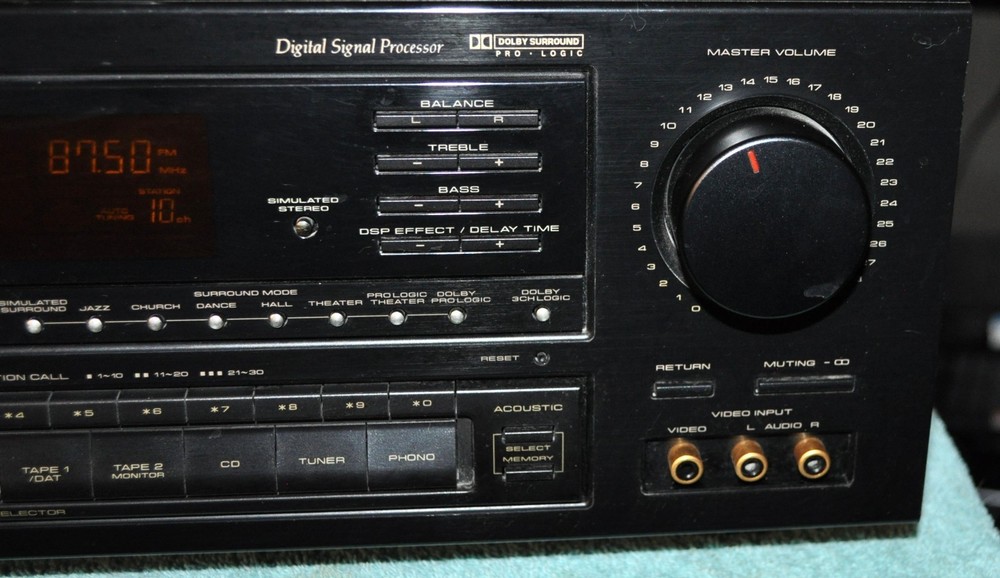 Pioneer VSX-D702S Powerful Surround AV Receiver Phono Input