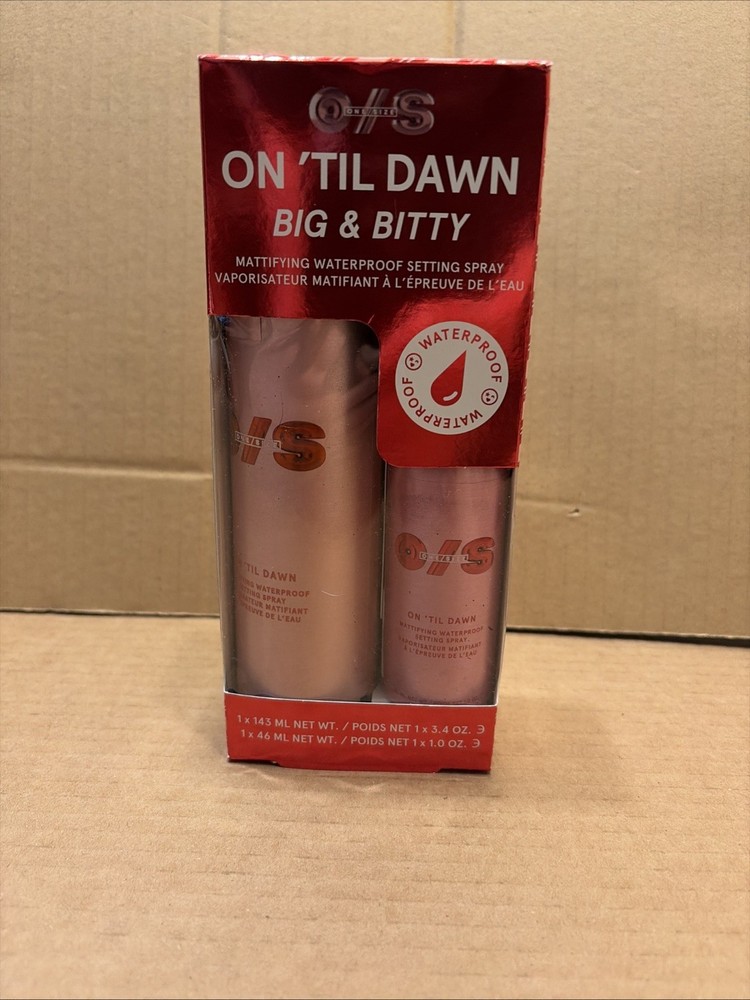 On ’Til Dawn Big  Bitty Mattifying Waterproof Setting Spray Duo – Includes Full