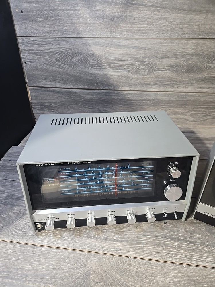 Lafayette HA-800B Solid State Communications Receiver W/ HE- 48C Speaker Tested