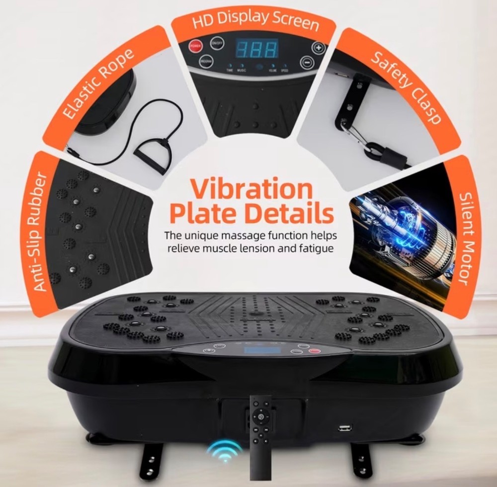 Portable Vibration Plate Exercise Machine, -Burning,Full-Body Vibration Platform
