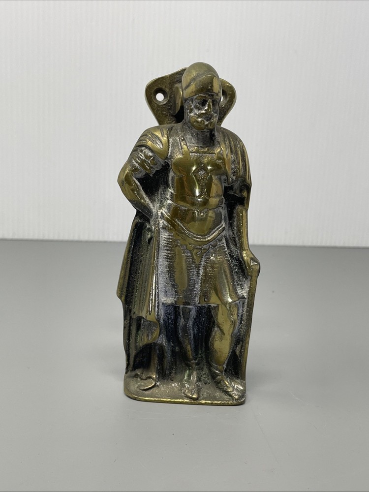 Vintage Brass Roman Gladiator Door Knocker