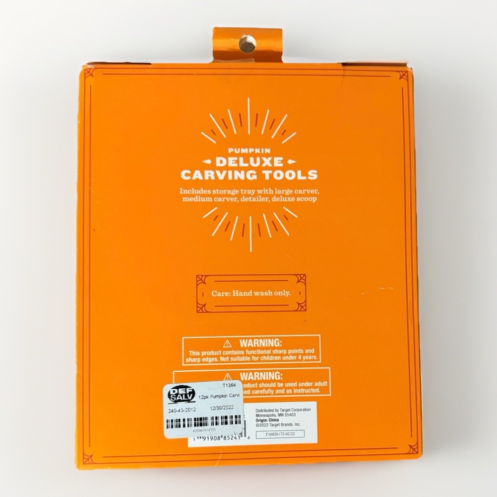 Hyde & EEK! Boutique Deluxe Pumpkin Carving Tools Set - 4 Piece Kit - NEW