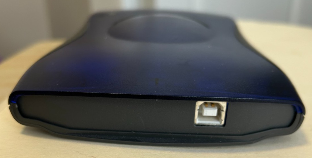 Iomega Zip 250 External Drive Data Blue USB Storage Disk Drive - Not Tested