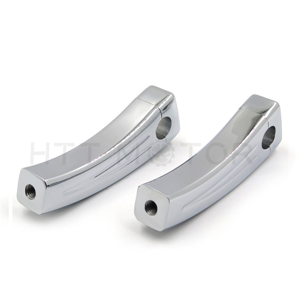 New 5.5" inch Chrome Motorcycle Cruiser Handlebar Pullback Risers (7/8" Bar)