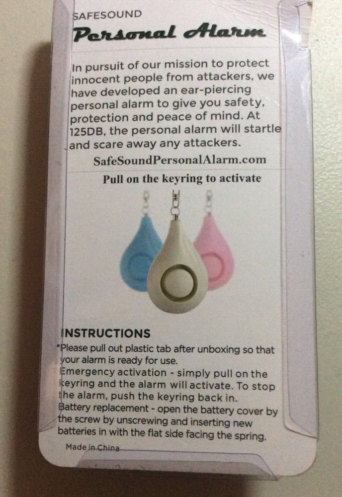 Safe Sound Personal Alarm- 125db