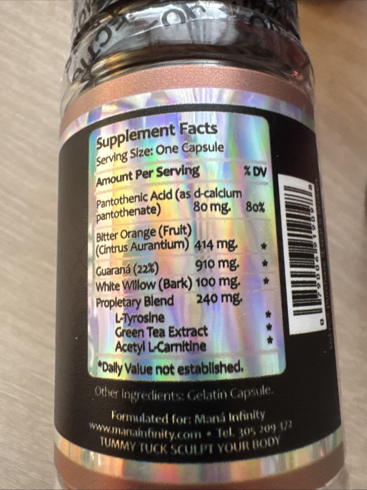 Beauty 911 Weight Loss Tummy Tuck Mana Infinity Capsules