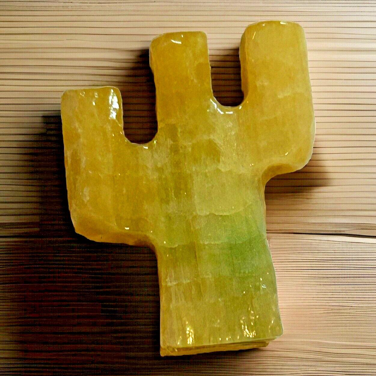 Cactus ~ Stone ~ Hand-Carved ~ 1 1/4" Tall ~ Made In Peru ~ Fetish/Figure