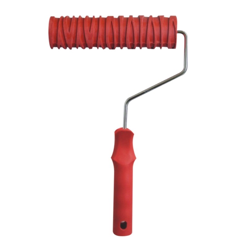7 Paint Roller Portable Grain Pattern Paint Rubber Roller Wall Decoration Tool