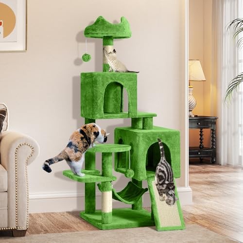 YITAHOME 54in Cat Tree Tower Condo, Multi-Level with Sisal Scratching Post, Cat