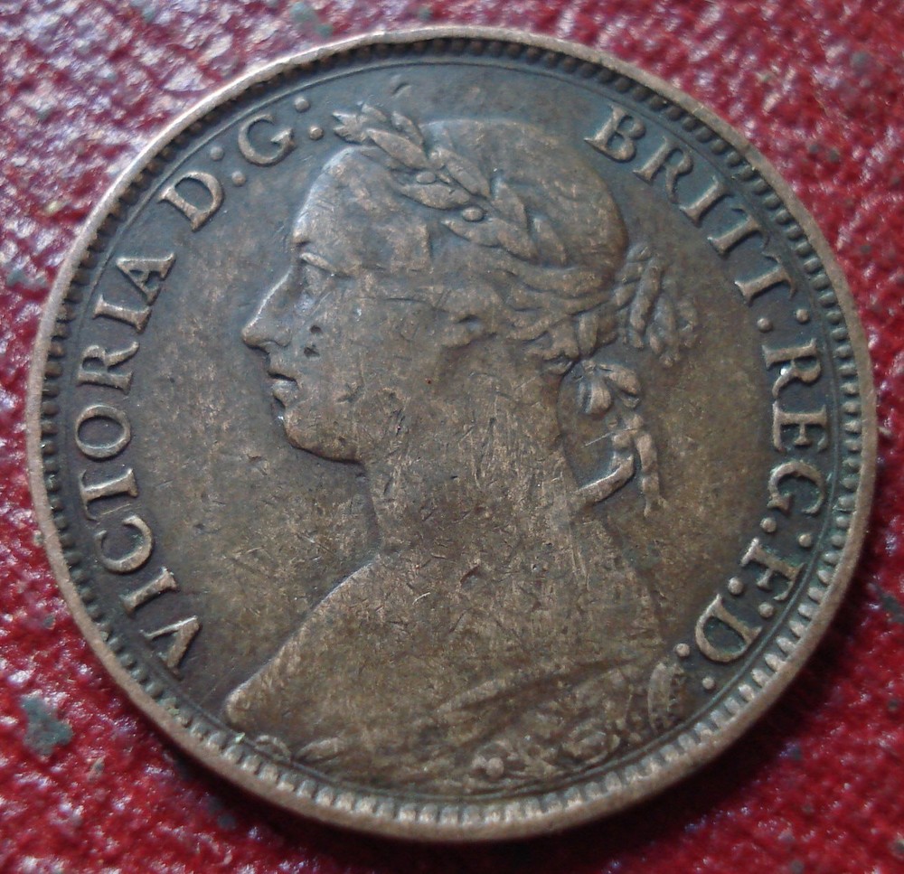 1886 BRITISH FARTHING IN FINE CONDITION