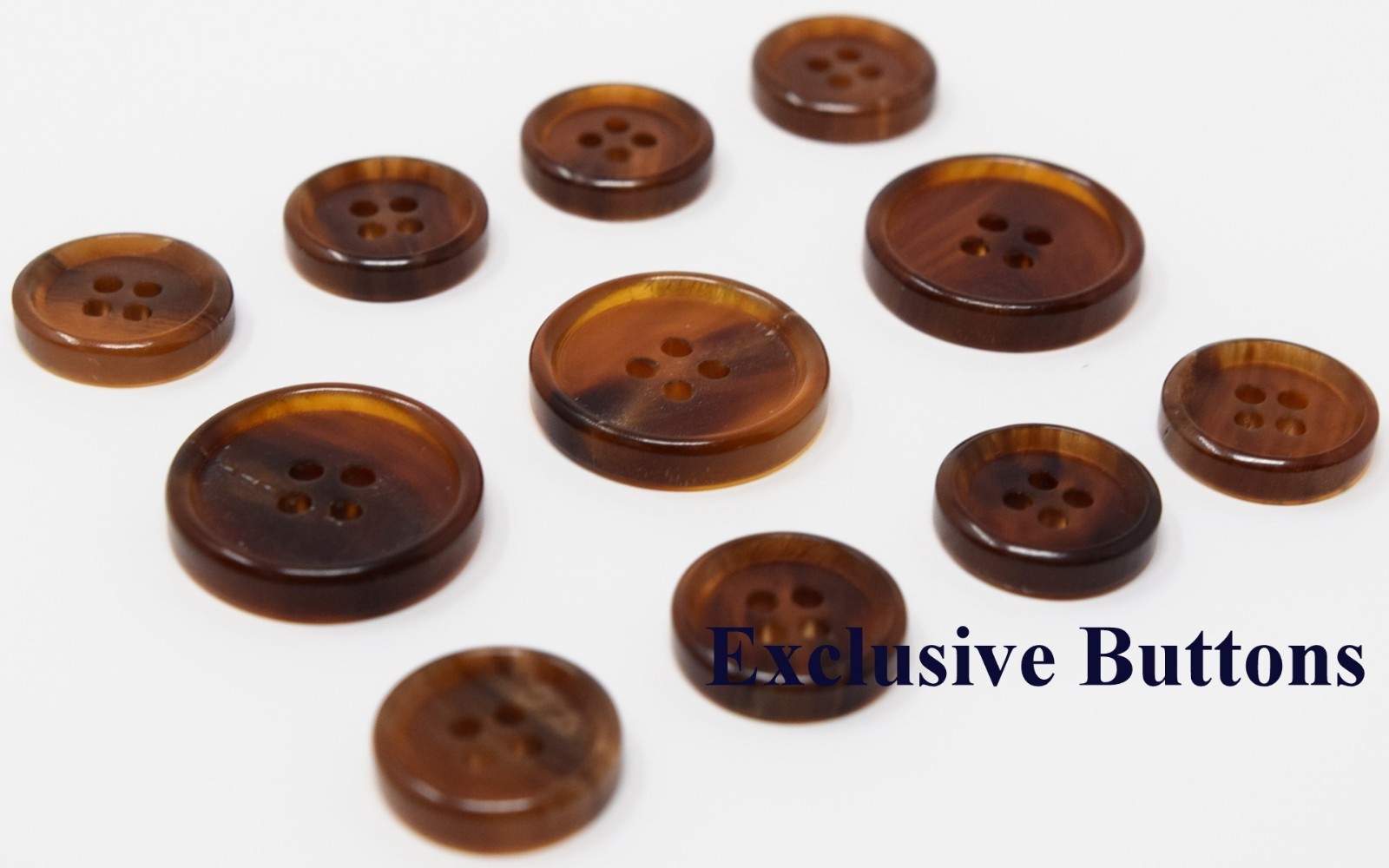 High Quality Brown Genuine Horn Buttons For Suit, Blazer, or Sport Coat