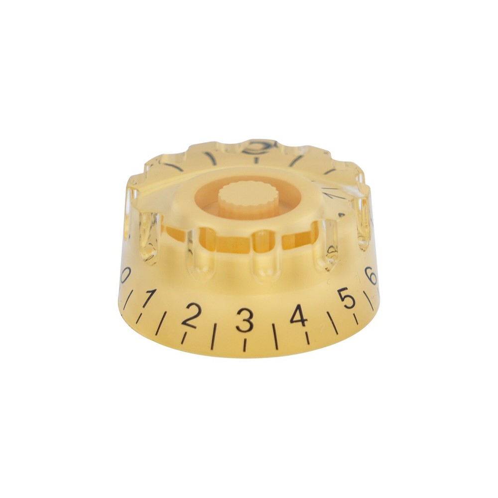 4Pcs Speed Control Knobs Embossed Cream Guitar Knobs Bass Knobs Gear Shape Knobs