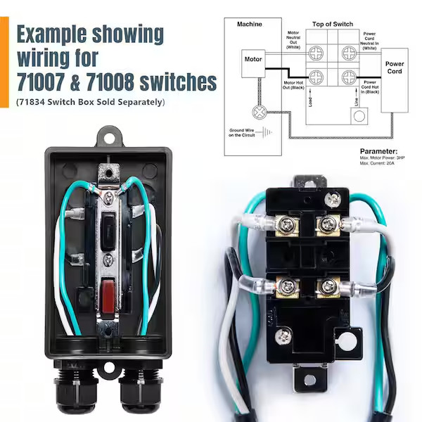 110/220-Volt Paddle Switch Free Ship NEW