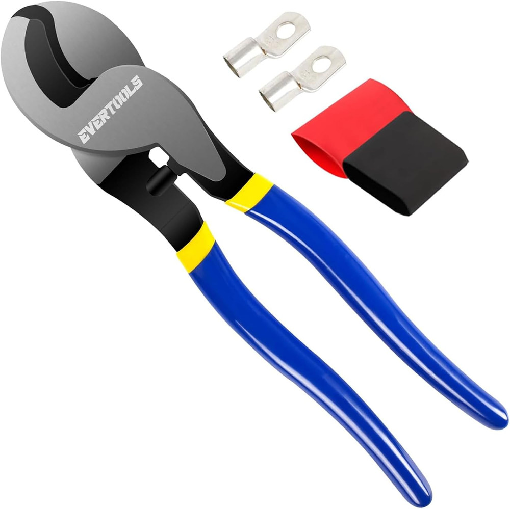High-Leverage Cable Cutter, 10-Inch Wire Cutter for Aluminum & Soft Copper Cable