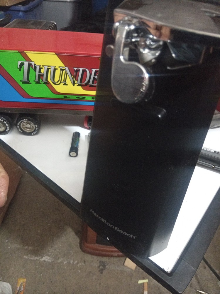 Hamilton Beach Extra-Tall Electric Automatic Can Opener with Knife Sharpener.