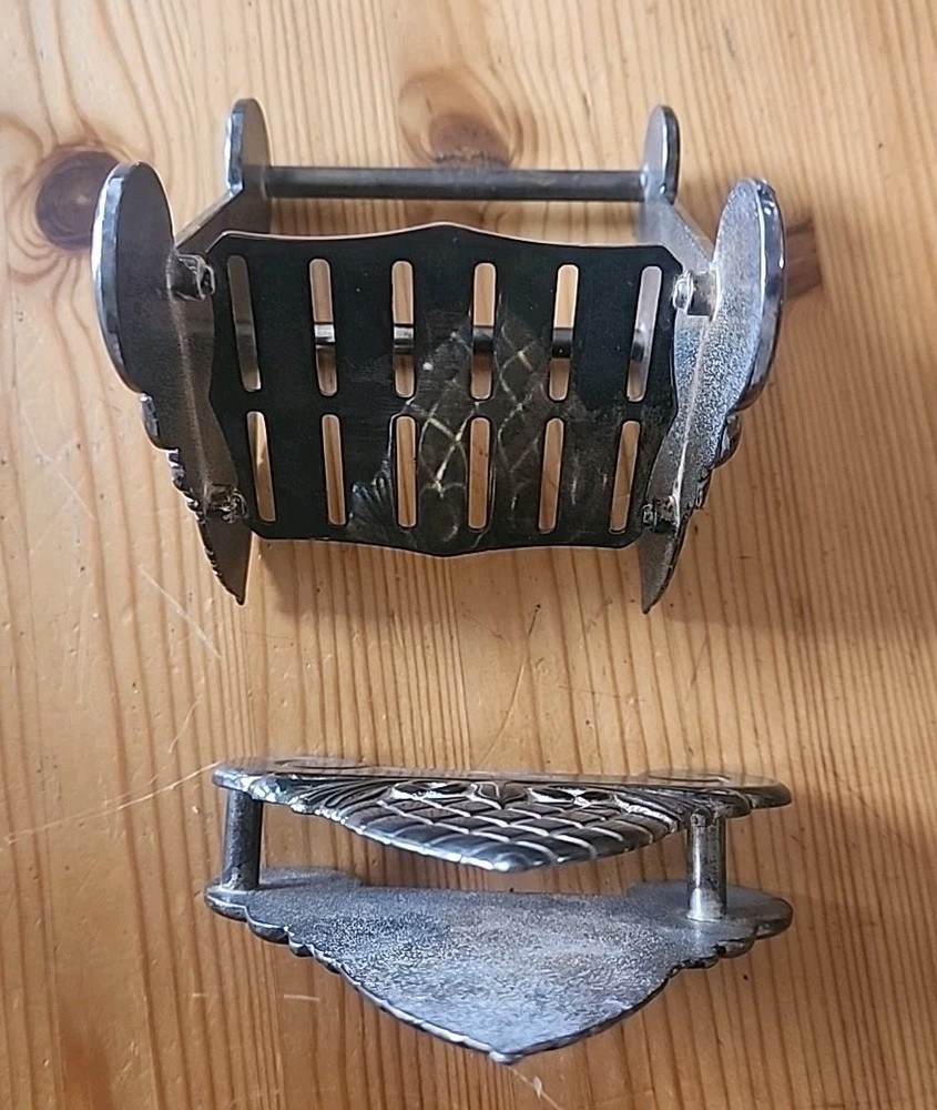 Vintage Sheffield Napkin Holder & Knife Rests Silverplate Italy Set